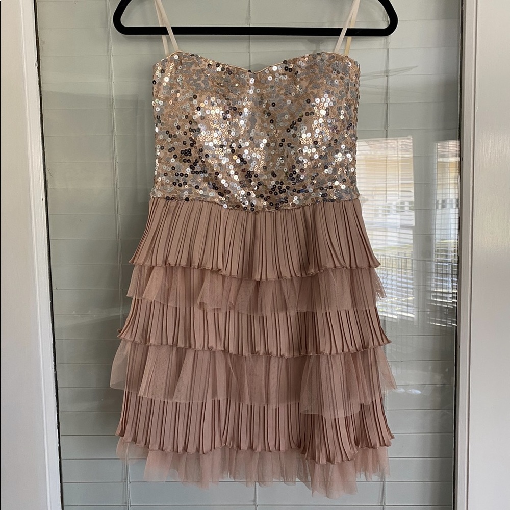 Strapless cocktail dress